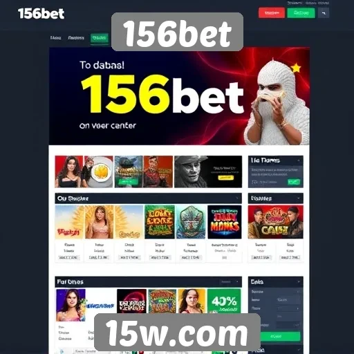 Interface do usuário do site 156bet é intuitiva